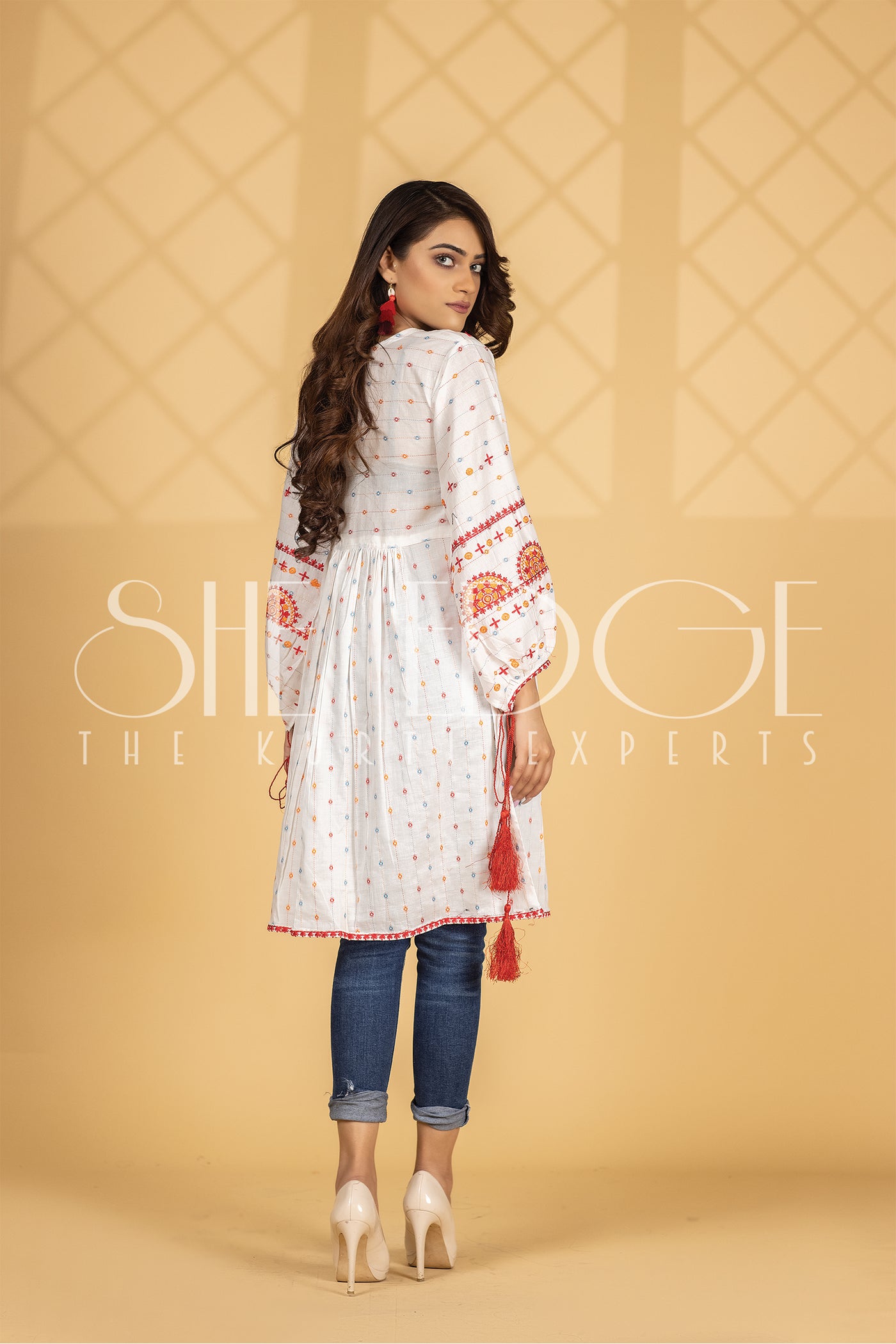 Embroidered Cotton Lawn Kurti  Summers 2022  SHE EDGE