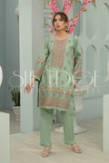 Two Piece Embroidered Lawn Suit - Summers 2023