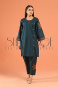 2pc Embroidered Cambric Suit -  Fall 2022