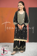 TWO PC EMBROIDERED SUIT - TEENY WEENY KIDS STITCHED EASTERN WEAR