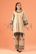 2pc Embroidered Cambric Suit -  Fall 2022