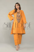 2pc Embroidered Khaddar Suit -  Fall 2022