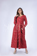 Styled Long Maxi Frock Girls Casual Wear Pre Summers Collection 2022