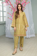Two Piece Embroidered Lawn Suit - Summers 2023