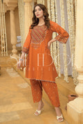Two Piece Embroidered Lawn Suit - Summers 2023