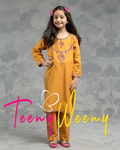 TWO PC EMBROIDERED SUIT - TEENY WEENY KIDS STITCHED EASTERN WEAR