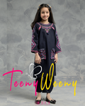 TWO PC EMBROIDERED SUIT - TEENY WEENY KIDS STITCHED EASTERN WEAR