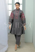 Two Piece Embroidered Lawn Suit - Summers 2023
