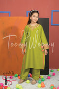TWO PC EMBROIDERED SUIT - TEENY WEENY KIDS STITCHED EASTERN WEAR