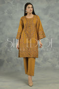 2pc Embroidered Khaddar Suit -  Winters 2022